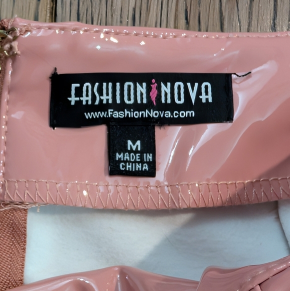 Fashion Nova Stunner Girl Latex Skirt - Mauve - Picture 8 of 9